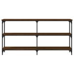vidaXL Table console chêne marron 150x29x75 cm bois d'ingénierie