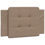 vidaXL Cadre de lit sans matelas cappuccino 90x190 cm similicuir