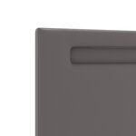 vidaXL Tête de lit design simple Gris 160 cm en cuir synthétique