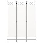 vidaXL Cloison de séparation 3 panneaux blanc 120x180 cm