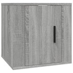 vidaXL Meubles TV muraux 2 Pièces Sonoma gris 40x34 5x40 cm