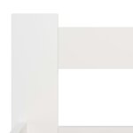 vidaXL Cadre de lit sans matelas blanc bois massif de pin 200x200 cm