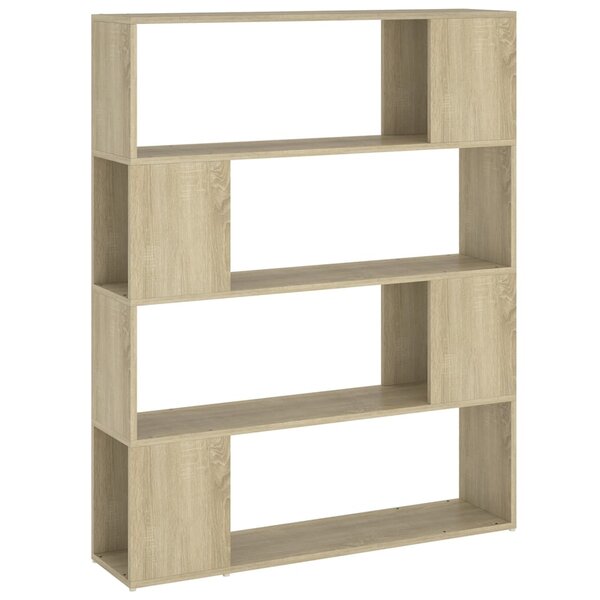 vidaXL Bibliothèque/Séparateur de pièce Chêne sonoma 100x24x124 cm