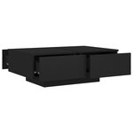 vidaXL Table basse Noir 90x60x31 cm Bois d’ingénierie