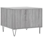 vidaXL Table basse Sonoma gris 50x50x40 cm Bois d'ingénierie