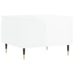 vidaXL Tables basses 2 Pièces blanc brillant 50x46x35cm bois d'ingénierie