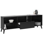 FMD Meuble TV 153 5x31 7x52 cm noir
