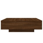 vidaXL Table basse chêne marron 100x100x31 cm bois d'ingénierie