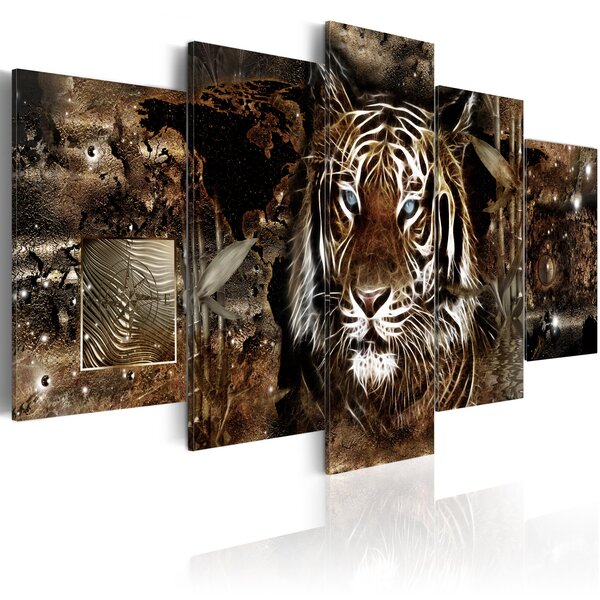 Tableau - guard of the jungle l x h en cm 100x50