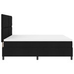 vidaXL Lit à sommier avec matelas et LED Noir 180x200 cm Tissu