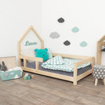 Lit cabane enfant POPPI 90 x 180 verni 2