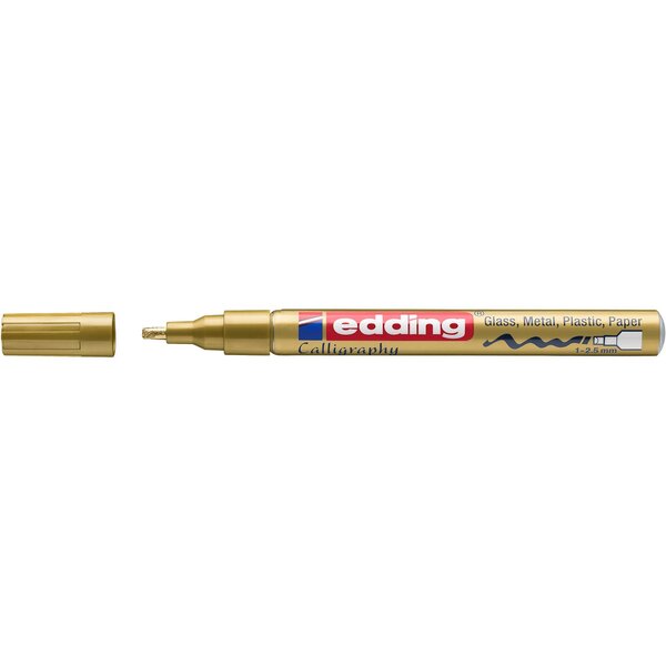 Marqueur Peinture brillante 753 Or 1-2 5 mm EDDING
