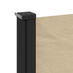 vidaXL Auvent latéral rétractable beige 120x600 cm
