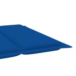 vidaXL Chaise longue de jardin avec coussin Bois d'acacia solide