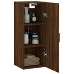 vidaXL Armoire murale chêne marron 34 5x34x90 cm