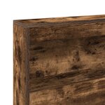 vidaXL Lit avec bibliothèque Chêne Fumé 75x190 cm Bois d'ingénierie