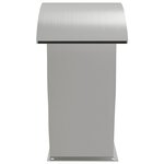 vidaXL Fontaine de piscine avec LED 22x60x70 cm Acier inoxydable 304
