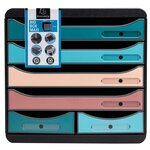 Module De Classement Big Box Maxi 6 Tiroirs Skandi - Couleurs Assorties - Exacompta