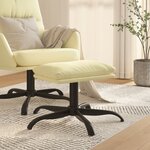 vidaXL Repose-pied Crème 60x60x36 cm Similicuir