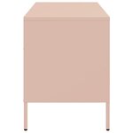 vidaXL Meubles TV 2 Pièces rose 68x39x50 5 cm acier laminé à froid