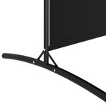 vidaXL Cloison de séparation 2 panneaux Noir 175x180 cm Tissu