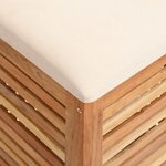 vidaXL Tabouret de salle de bain 40 5x40 5x56 cm Bois massif de noyer