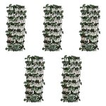 vidaXL Clôtures à treillis de saule 5Pièces feuille artificielle 180x30cm