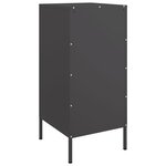 vidaXL Buffet noir 36x39x79 cm acier laminé à froid
