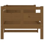 vidaXL Lit de jour sans matelas marron miel bois pin massif 80x200 cm
