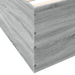 vidaXL Cadre de lit sans matelas sonoma gris 120x200 cm