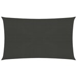 vidaXL Voile d'ombrage 160 g/m² Anthracite 2 5x5 m PEHD