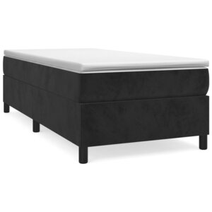 vidaXL Cadre de lit sans matelas noir 100x200 cm velours