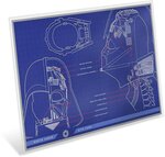 Pièce de monnaie en Argent 2 Dollars g 31.1 (1 oz) Millésime 2025 Blueprint DARTH VADER HELMET