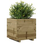 vidaXL Jardinière 50x50x49 5 cm bois de pin imprégné