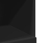 vidaXL Buffet haut noir 80x42 5x124 cm bois d'ingénierie