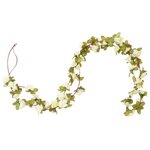 vidaXL Guirlandes de fleurs de Noël 6 Pièces blanc 250 cm