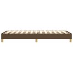 vidaXL Cadre de lit sans matelas marron foncé 100x200 cm tissu