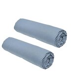 2 draps housses - 160 x 200 cm - Denim