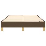 vidaXL Cadre de lit sans matelas marron foncé 120x200 cm tissu
