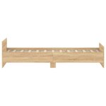 vidaXL Cadre de lit sans matelas chêne sonoma 90x190 cm
