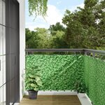 vidaXL Écran d'intimité de balcon aspect de plante vert 600x90 cm PVC