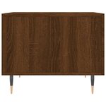 vidaXL Table basse Chêne marron 50x50x40 cm Bois d'ingénierie