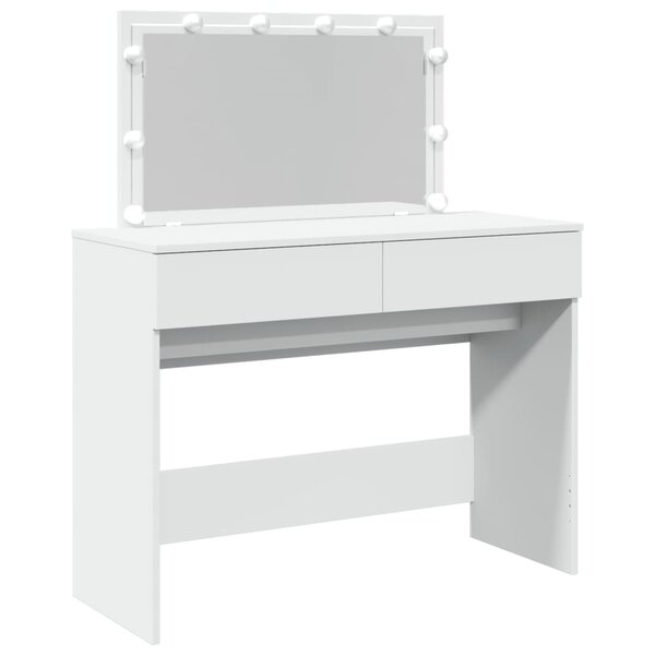 vidaXL Coiffeuse avec LED blanc 100x40x120 cm