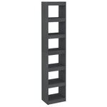 vidaXL Bibliothèque/Séparateur de pièce Gris 40x30x199 cm Pin massif
