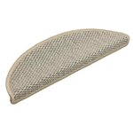 vidaXL Tapis d'escalier autocollants aspect sisal 15 Pièces 56x17x3 cm