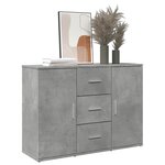 vidaXL Buffet gris béton 90 5x29 5x65 cm bois d'ingénierie
