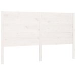 vidaXL Tête de lit Blanc 156x4x100 cm Bois massif de pin