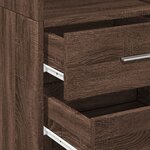 vidaXL Buffet haut chêne marron 40x42 5x185 cm bois d'ingénierie