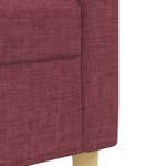 vidaXL Ensemble de canapés 3 Pièces coussins décoratifs bordeaux tissu