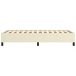 vidaXL Cadre de lit sans matelas crème 90x200 cm similicuir